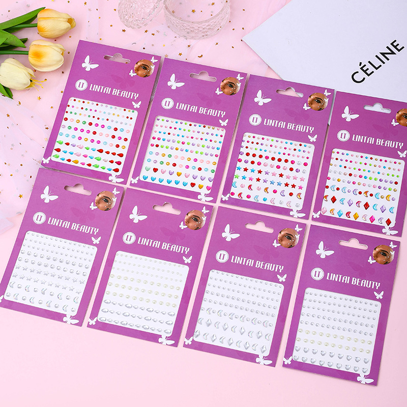 ملصقات أحجار الوجه اللامعة الأ - مراجعة Party Supplies وسعره