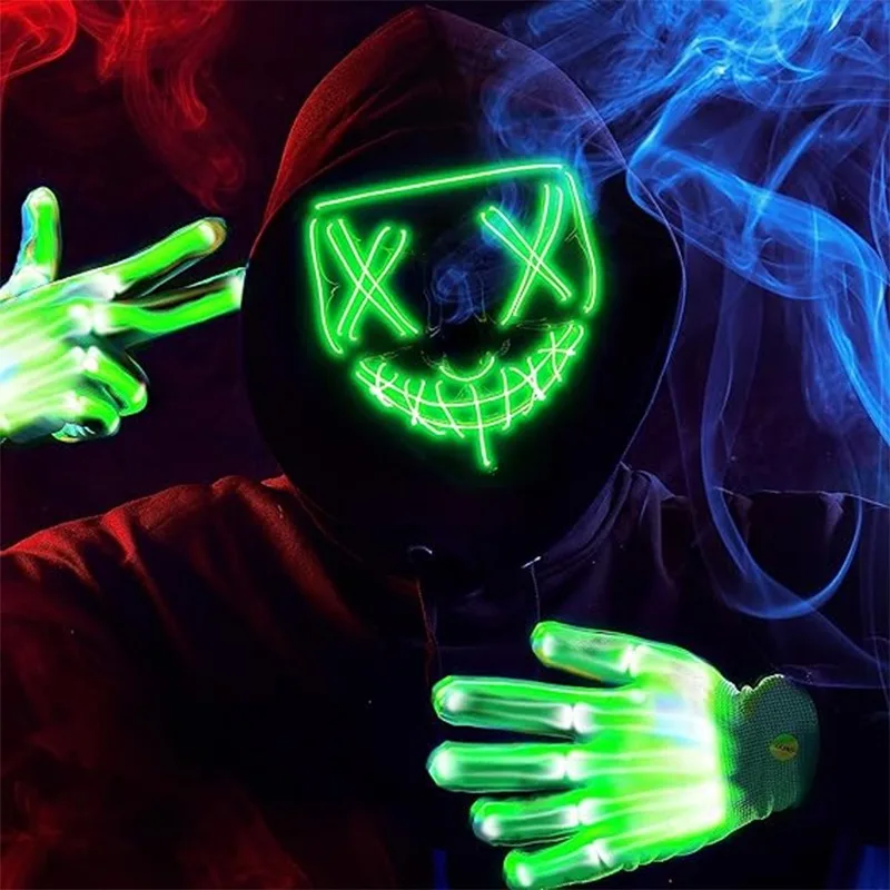 قناع Led للهالوين كرنفال عيد ا - مراجعة Led Purge Mask Halloween وسعره