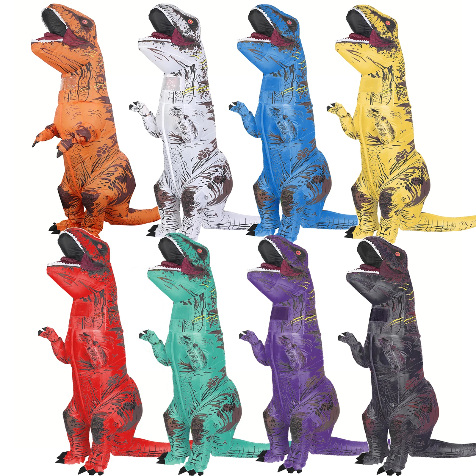Tyrannosaurus نفخ ديناصور زي T - مراجعة Inflatable Dinosaur Costume Adult وسعره