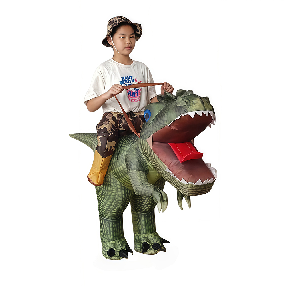 زي ديناصور قابل للنفخ للبالغين - مراجعة Inflatable Dinosaur Costume Adult وسعره