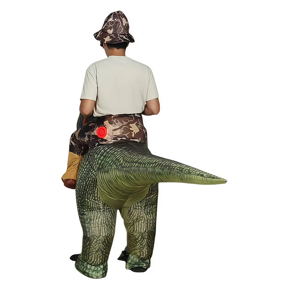 زي ديناصور قابل للنفخ للبالغين - مراجعة Inflatable Dinosaur Costume Adult وسعره