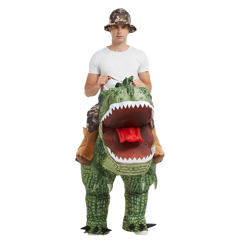 أحدث زي تيرانوصور ركس قابل للن - مراجعة Inflatable Dinosaur Costume Adult وسعره