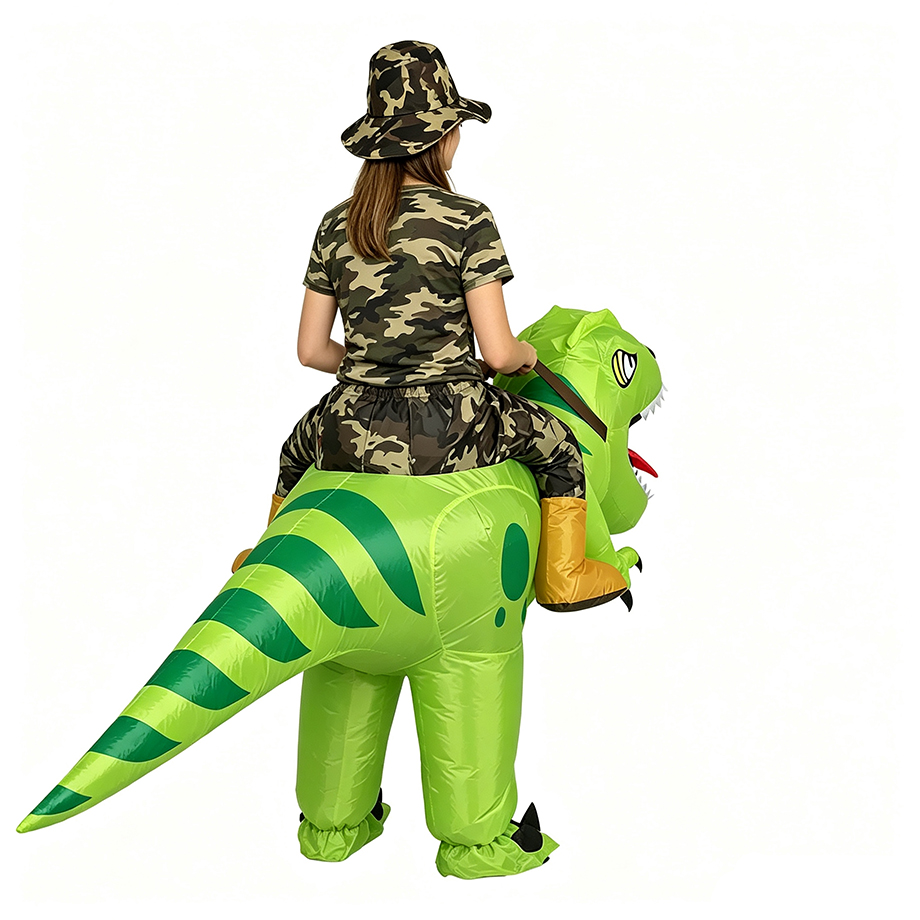 زي ديناصور تي ريكس قابل للنفخ  - مراجعة Inflatable Dinosaur Costume Adult وسعره
