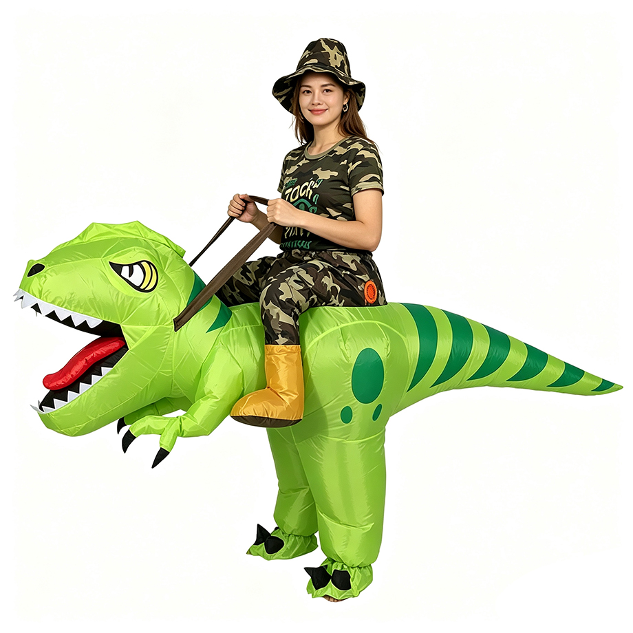 زي ديناصور تي ريكس قابل للنفخ  - مراجعة Inflatable Dinosaur Costume Adult وسعره