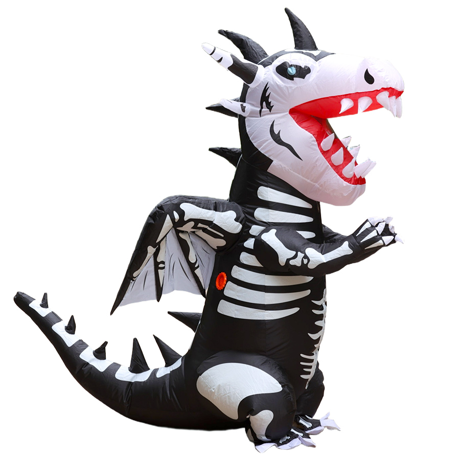 زي ديناصور قابل للنفخ للبالغين - مراجعة Inflatable Dinosaur Costume Adult وسعره