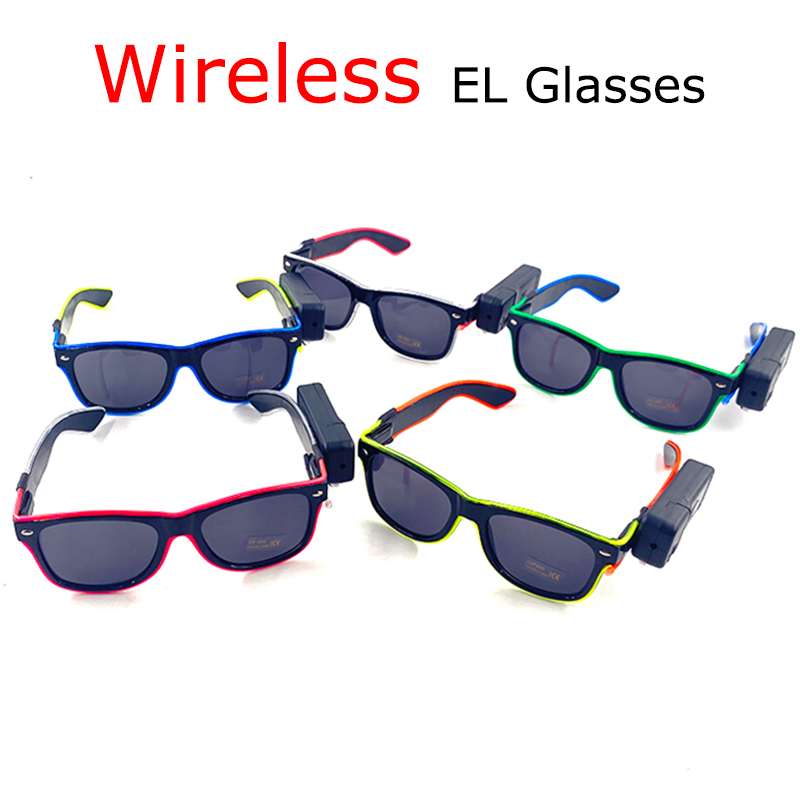نظارات شمسية LED لاسلكية رائعة - مراجعة Glow In The Dark Party Glasses وسعره