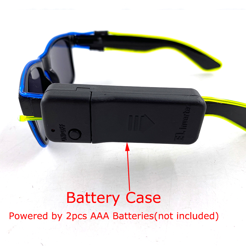نظارات شمسية LED لاسلكية رائعة - مراجعة Glow In The Dark Party Glasses وسعره