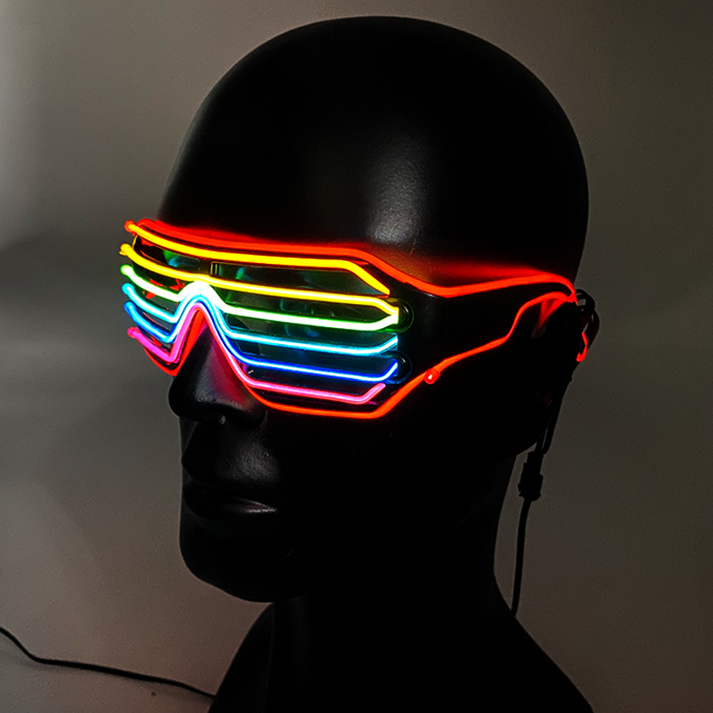 الفلورسنت الملونة متوهجة نظارا - مراجعة Glow In The Dark Party Glasses وسعره